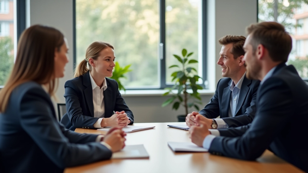 Réunion professionnelle montrant un dialogue respectueux entre collègues belges de différentes régions