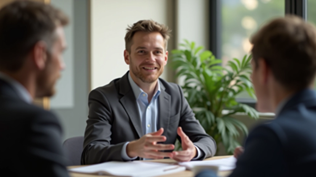 Réunion professionnelle où une personne exprime son point de vue de manière respectueuse